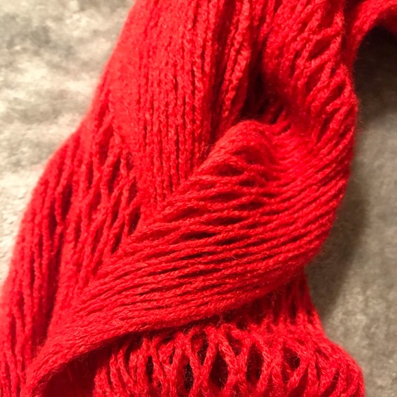 **Beautiful** Red Infinity Scarf! - Picture 3 of 3